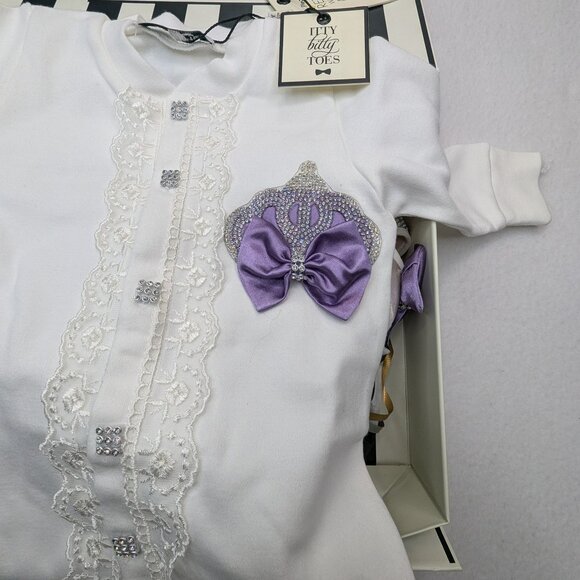 NWT Itty Pitty Toes  Set Angel Wings Jewels Set (Purple) - Picture 6 of 16